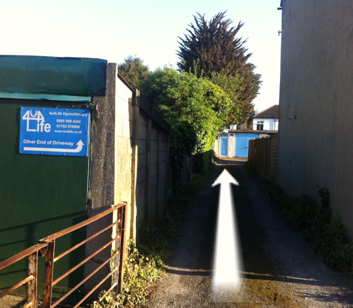 Driveway to 4u4life Hypnotherapy